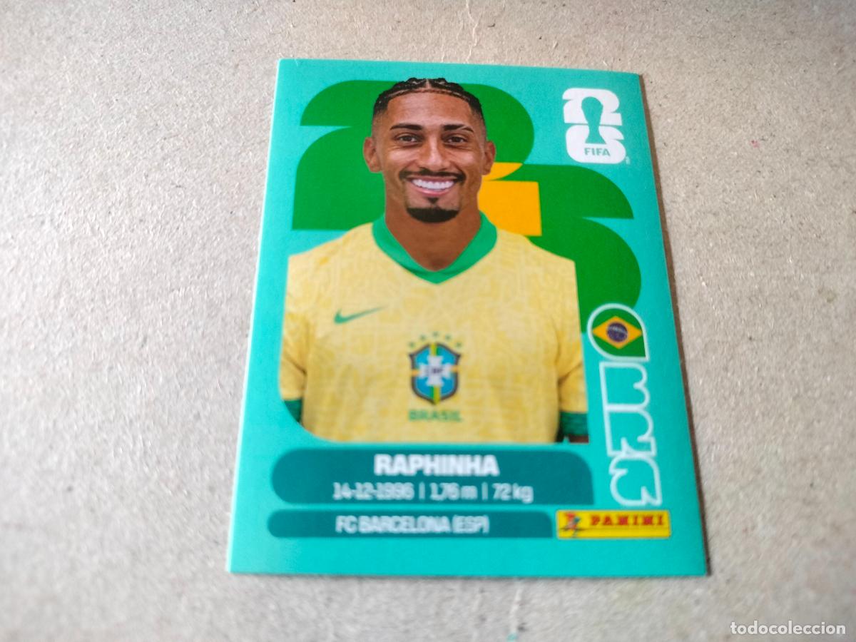 Cromos de f&uacute;tbol: CROMO FUTBOL MUNDIAL 2026 RAPHINHA BRASIL N&Uacute;MERO 19