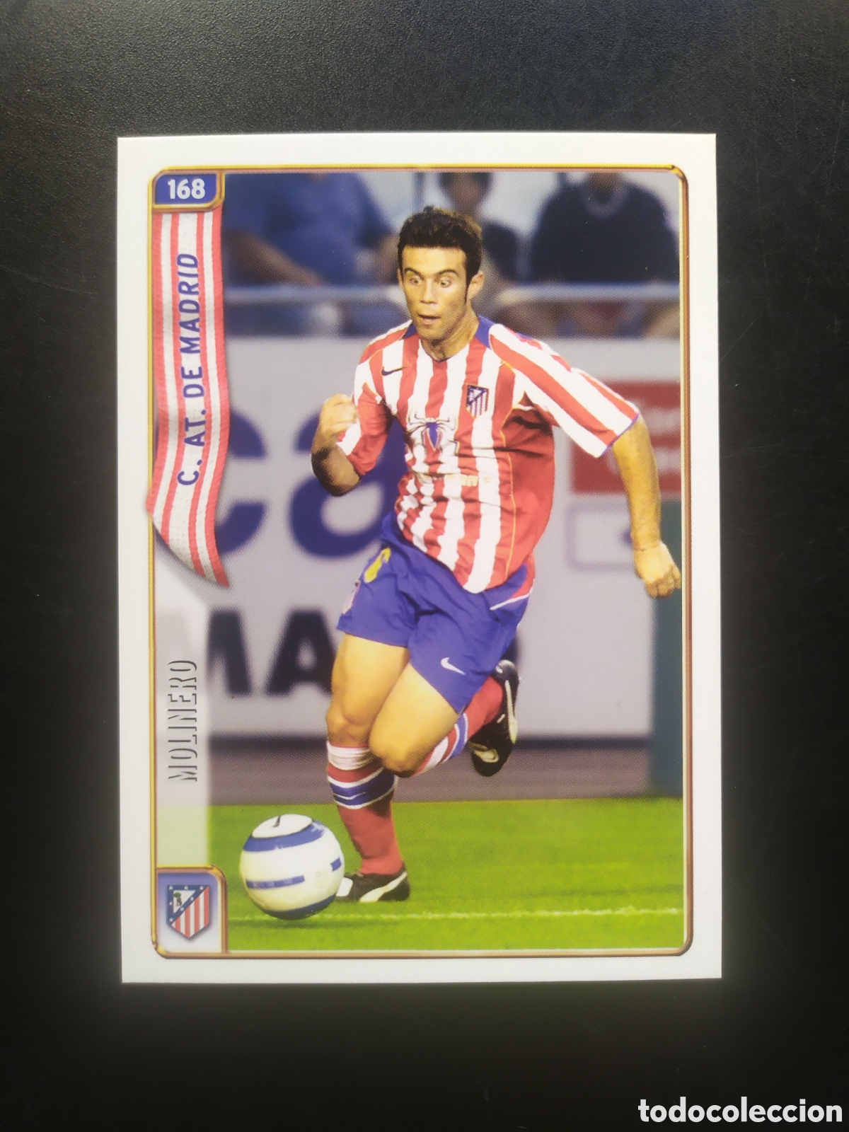 Cromos de f&uacute;tbol: Mundicromo fichas Liga 2004 2005 04 05 Molinero corregido n&deg; 168 Atl&eacute;tico Madrid