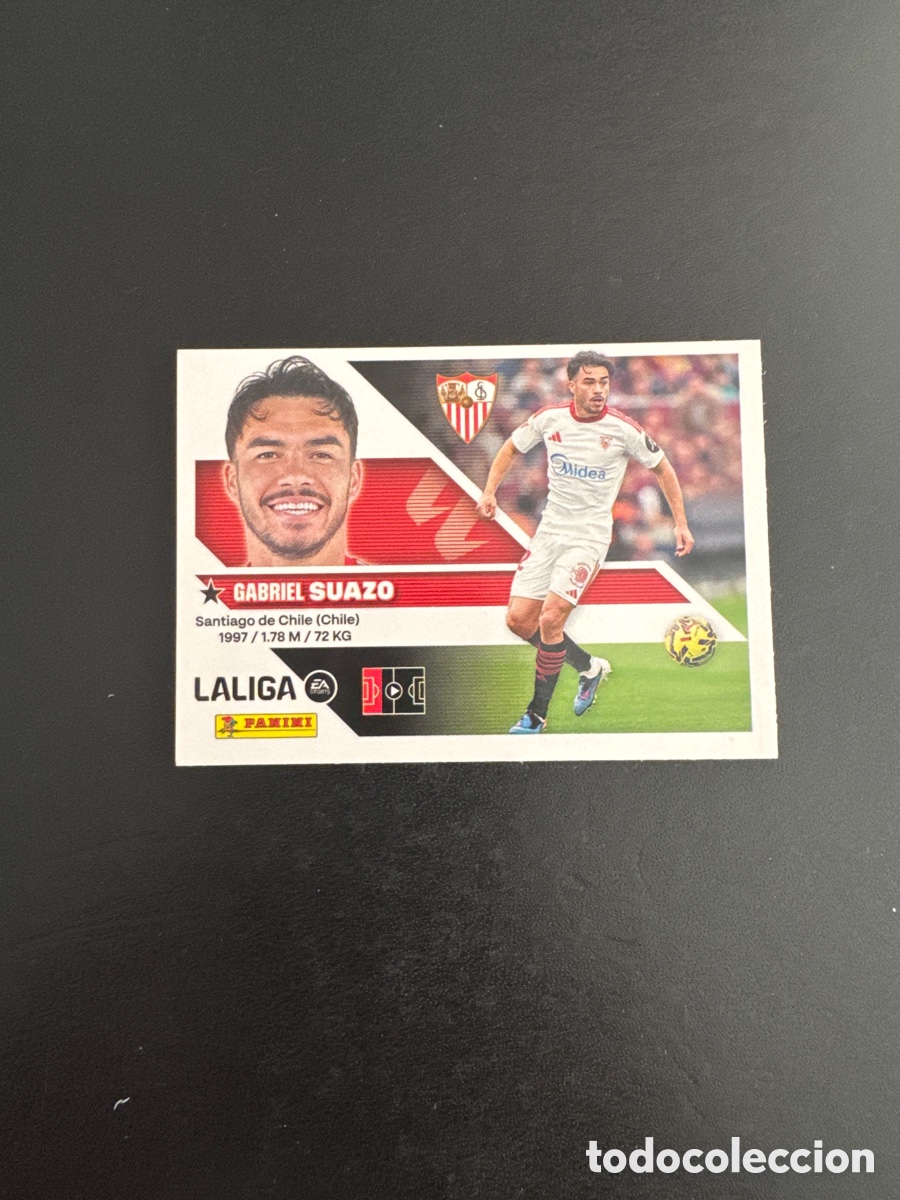 Cromos de f&uacute;tbol: SUAZO SEVILLA NUMERO 10 LIGA ESTE 2026 2027