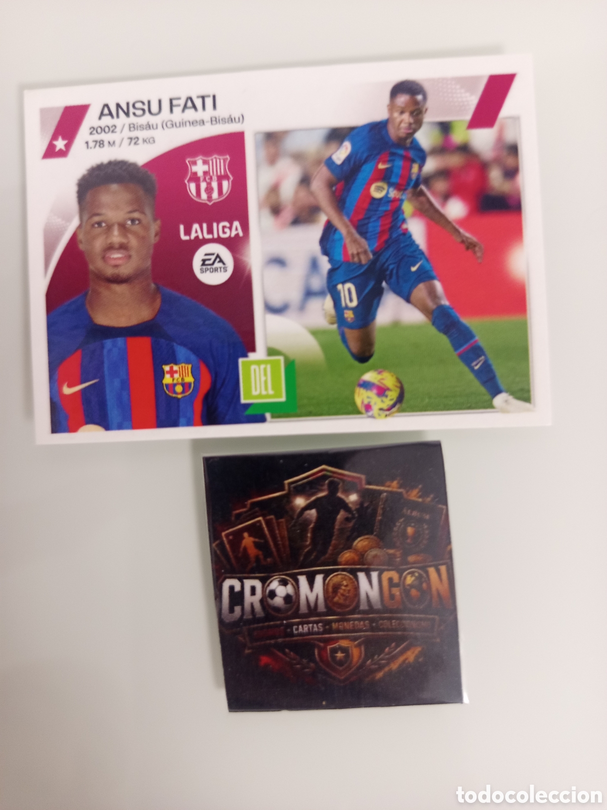 Fu&szlig;ball-Sticker: ❇️ CROMO ⚽ 18. ANSU FATI (BARCELONA) - COLECCIONES ESTE 2023/24 (PANINI) ❇️