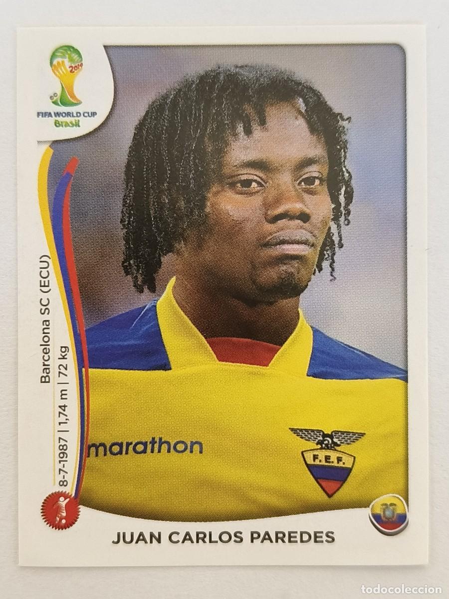 Cromos de f&uacute;tbol: #362 JUAN CARLOS PAREDES (ECUADOR) MUNDIAL BRASIL 2014 PANINI