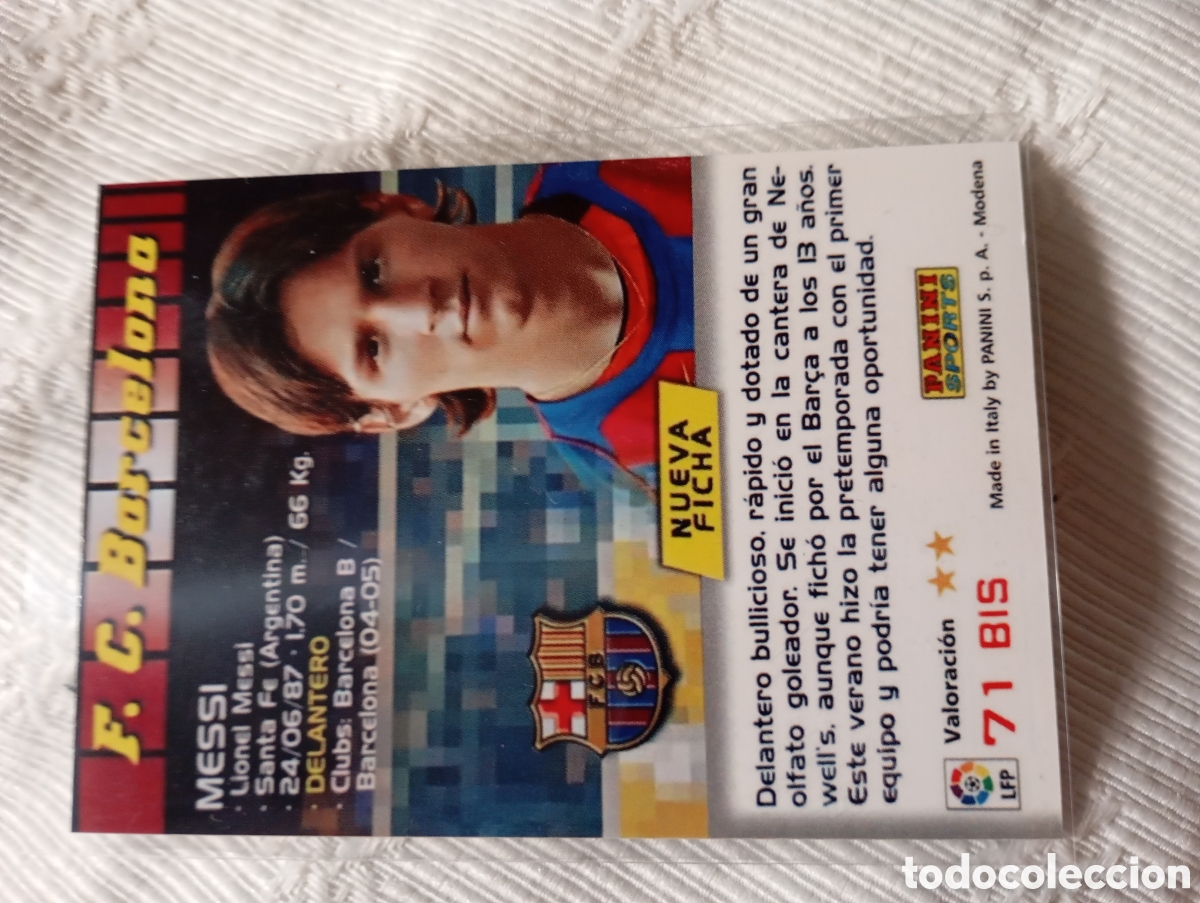 Cromos de f&uacute;tbol: Cromo Messi 71 bis custom - Foto 4