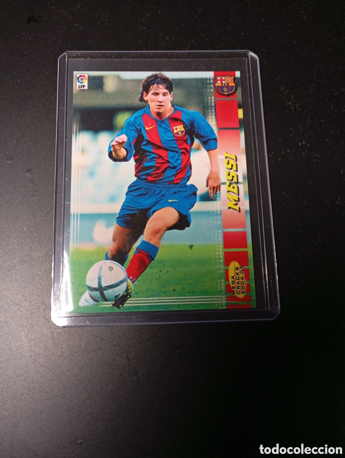 Cromos de f&uacute;tbol: Cromo Messi 71 bis custom