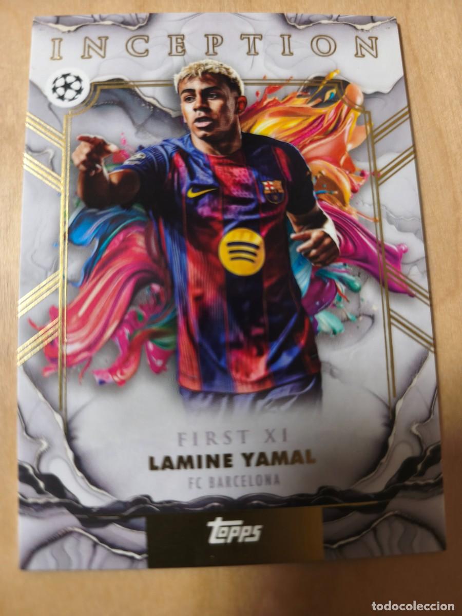 Cromos de f&uacute;tbol: LAMINE YAMAL TOPPS INCEPTION Barcelona