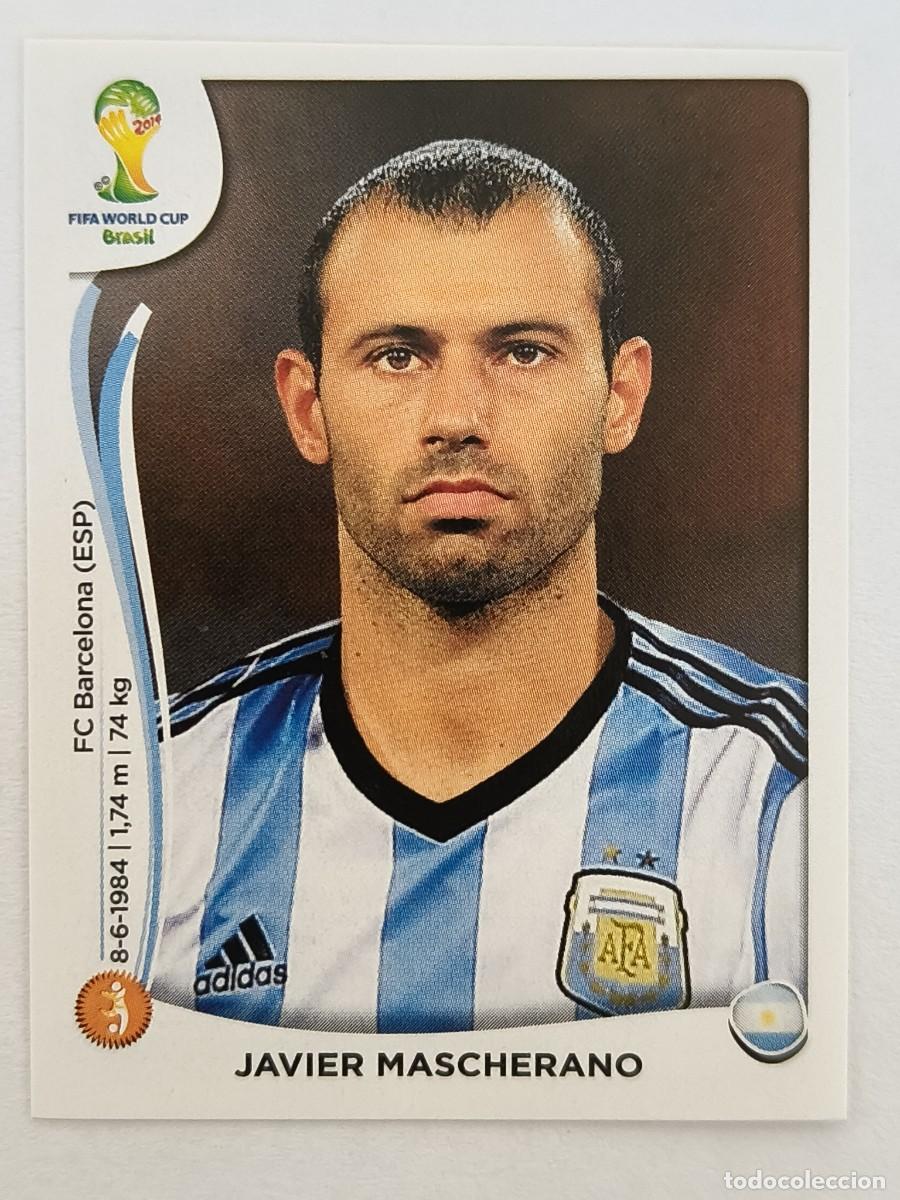 Cromos de f&uacute;tbol: #421 JAVIER MASCHERANO (ARGENTINA) MUNDIAL BRASIL 2014 PANINI