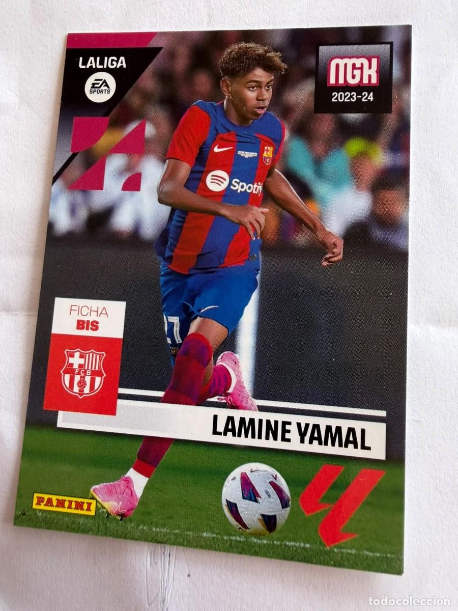 Cromos de f&uacute;tbol: LAMINE YAMAL ROOKIE 2023-24 PANINI MGK MEGACRACKS