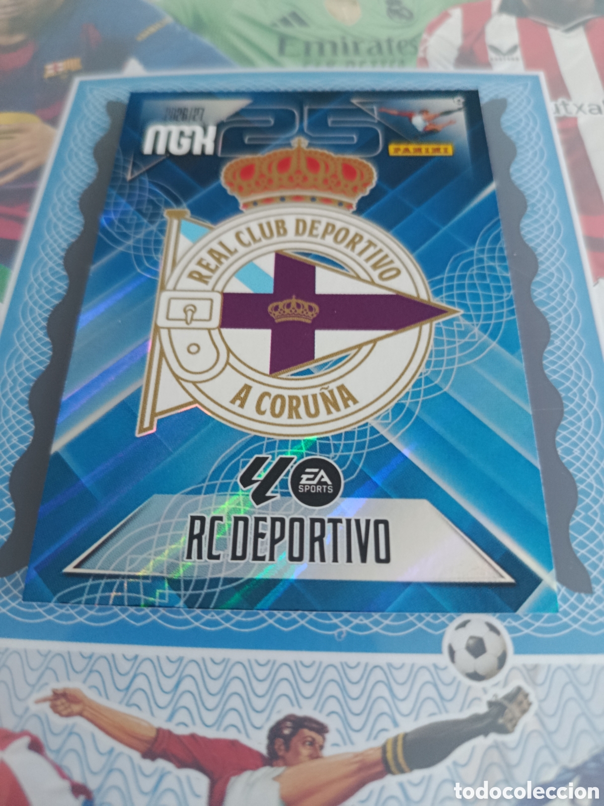Cromos de f&uacute;tbol: MEGACRACKS 2026 2027 26 27 - PANINI - N&ordm; 127 ESCUDO DEPORTIVO DE LA CORU&Ntilde;A