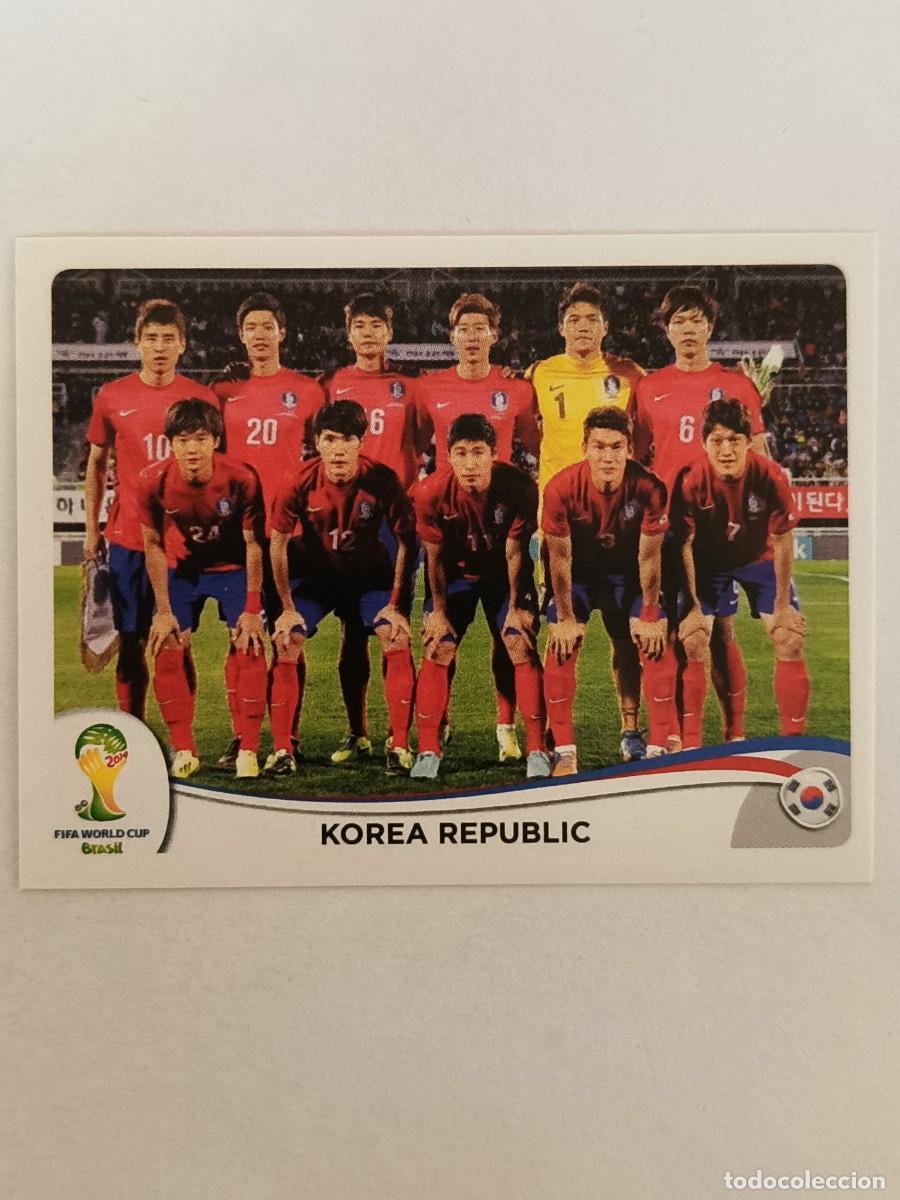 Cromos de f&uacute;tbol: #622 ALINEACION (COREA DEL SUR) MUNDIAL BRASIL 2014 PANINI