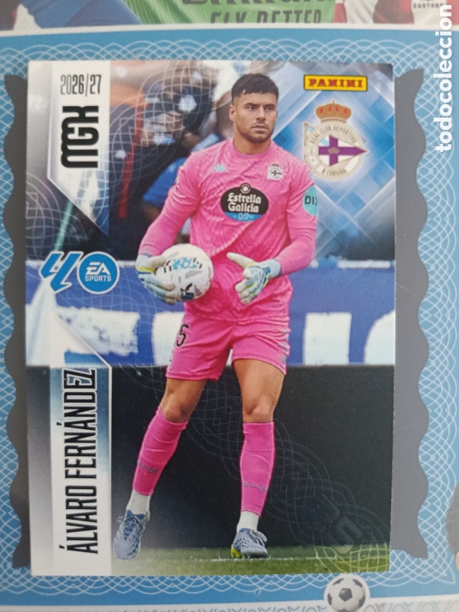 Cromos de f&uacute;tbol: MEGACRACKS 2026 2027 26 27 - PANINI - N&ordm; 128 &Aacute;LVARO FERN&Aacute;NDEZ DEPORTIVO DE LA CORU&Ntilde;A