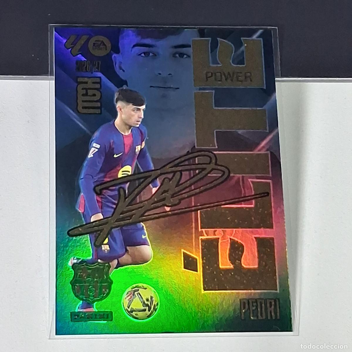 Football Stickers: D15 15 P 15P PEDRI BARCELONA ELITE POWER MEGACRACKS LIGA 2026 2027 26 27 PANINI MGK