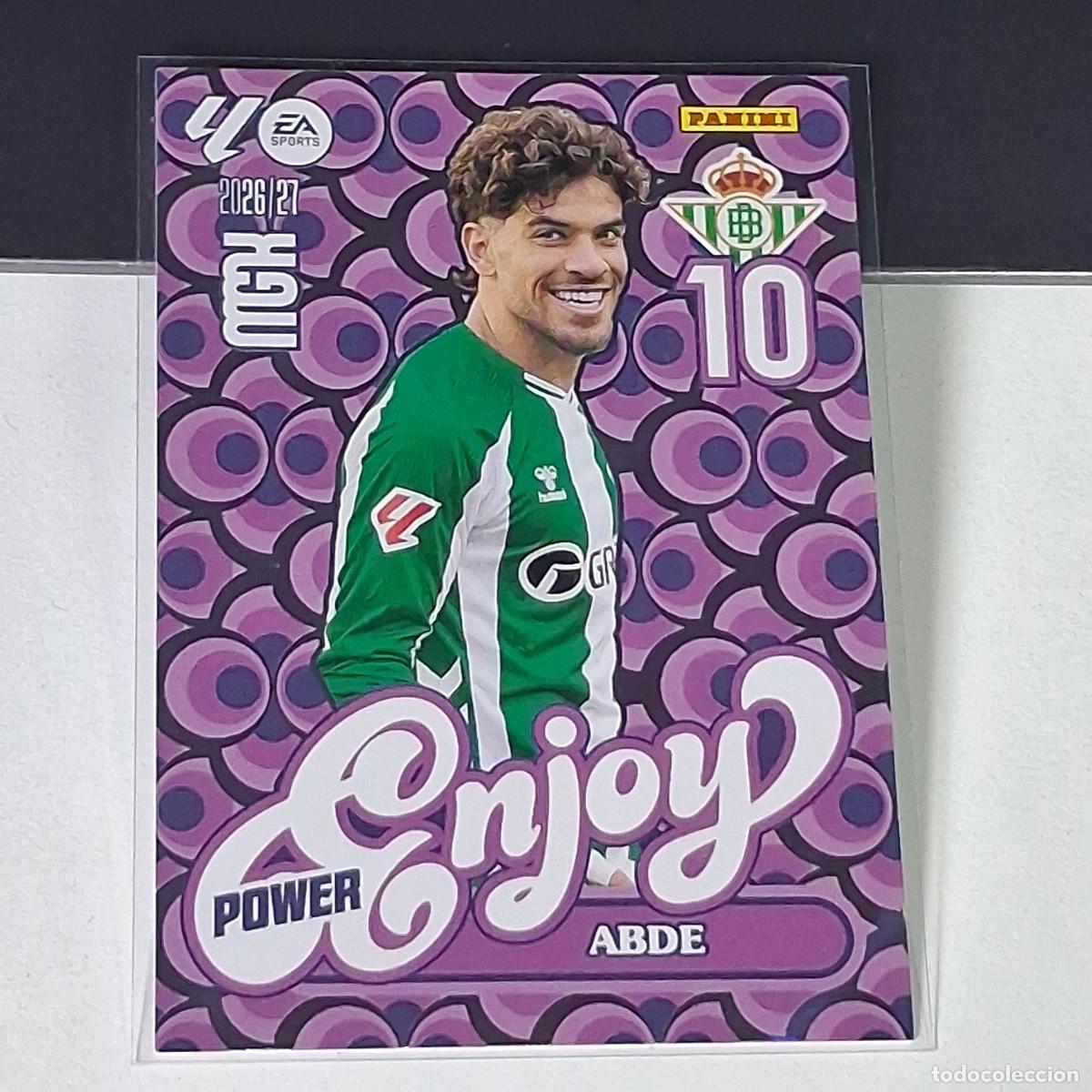 Cromos de f&uacute;tbol: D15 379 P 379P ABDE BETIS ENJOY POWER MEGACRACKS LIGA 2026 2027 26 27 PANINI MGK
