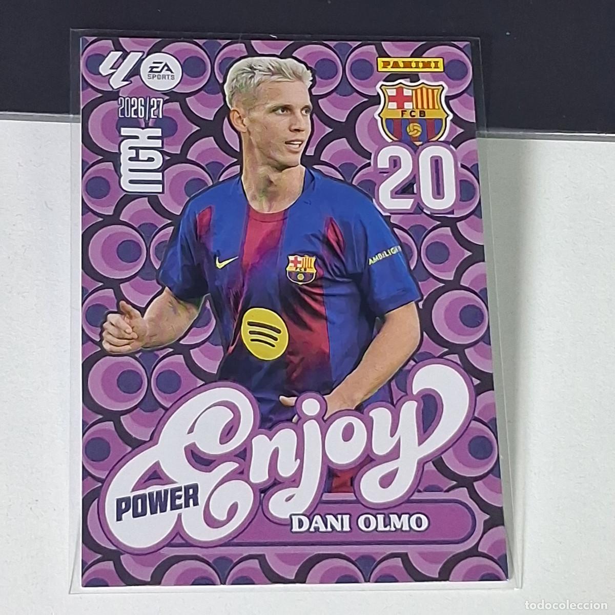 Cromos de f&uacute;tbol: D15 381P 381 P DANI OLMO ENJOY POWER FC BARCELONA MEGACRACKS LIGA 2026 2027 26 27 PANINI MGK