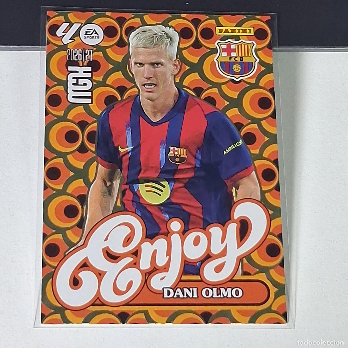 Cromos de f&uacute;tbol: D15 381 DANI OLMO ENJOY FC BARCELONA MEGACRACKS LIGA 2026 2027 26 27 PANINI MGK