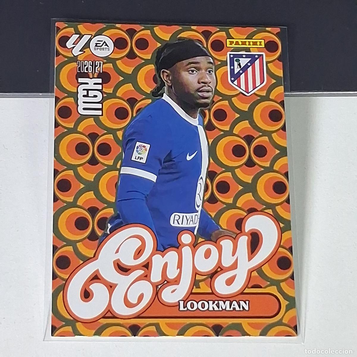 Cromos de f&uacute;tbol: D15 385 LOOKMAN ATLETICO DE MADRID ENJOY MEGACRACKS LIGA 2026 2027 26 27 PANINI MGK