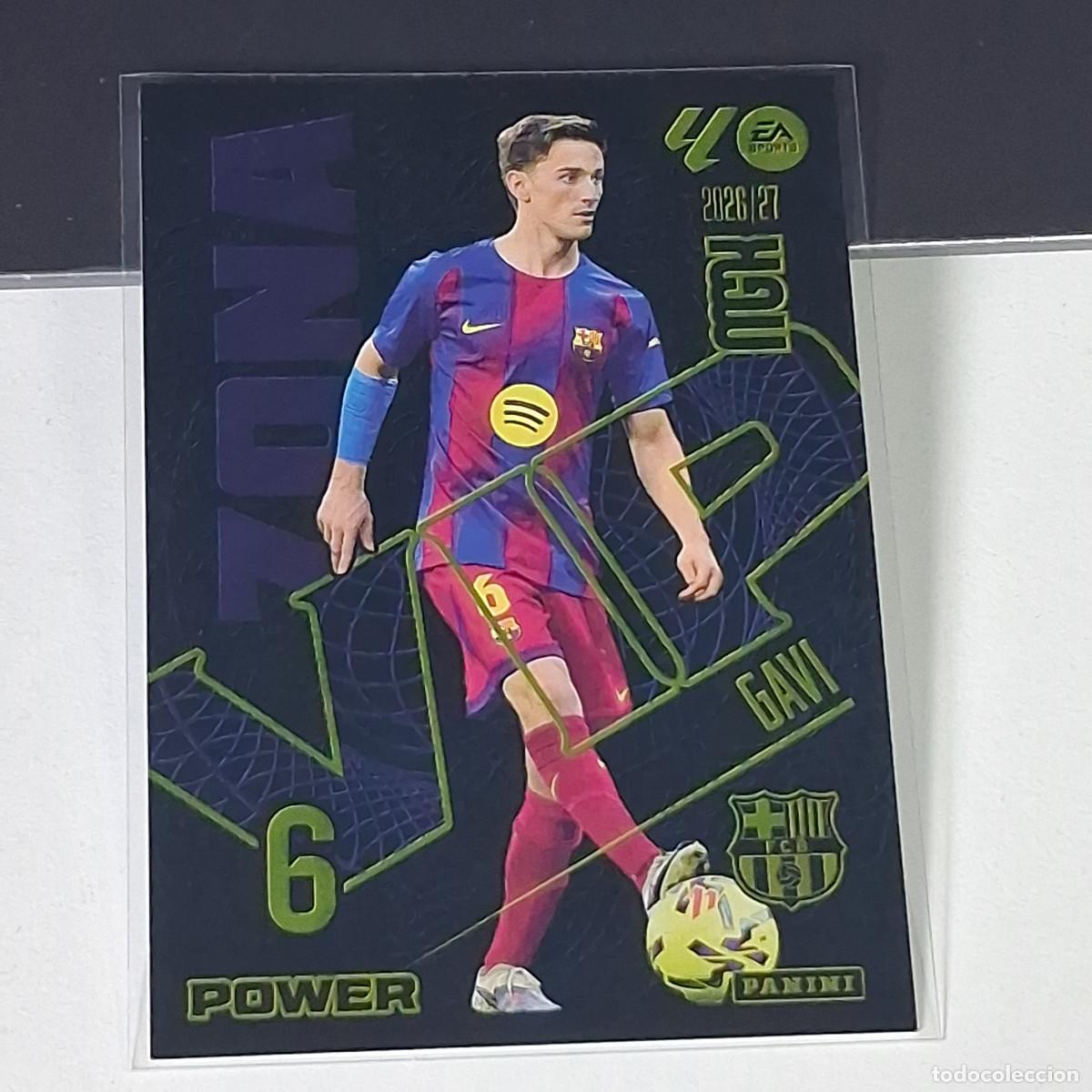 Cartes &agrave; collectionner de Football: D15 394 P 394P GAVI BARCELONA ZONA VIP POWER MEGACRACKS LIGA 2026 2027 26 27 PANINI MGK