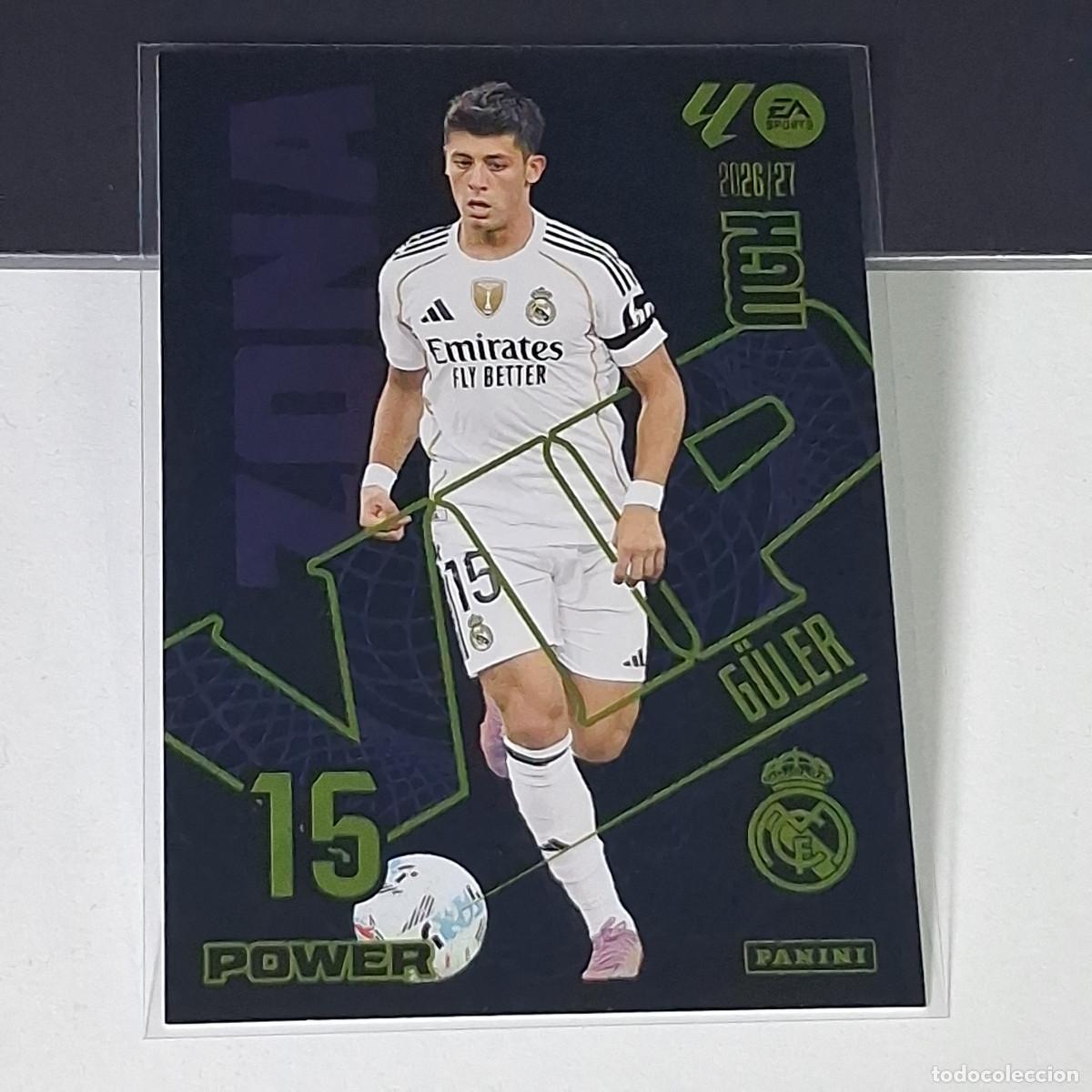Cromos de f&uacute;tbol: D15 396 P 396P G&Uuml;LER REAL MADRID ZONA VIP POWER MEGACRACKS LIGA 2026 2027 26 27 PANINI MGK