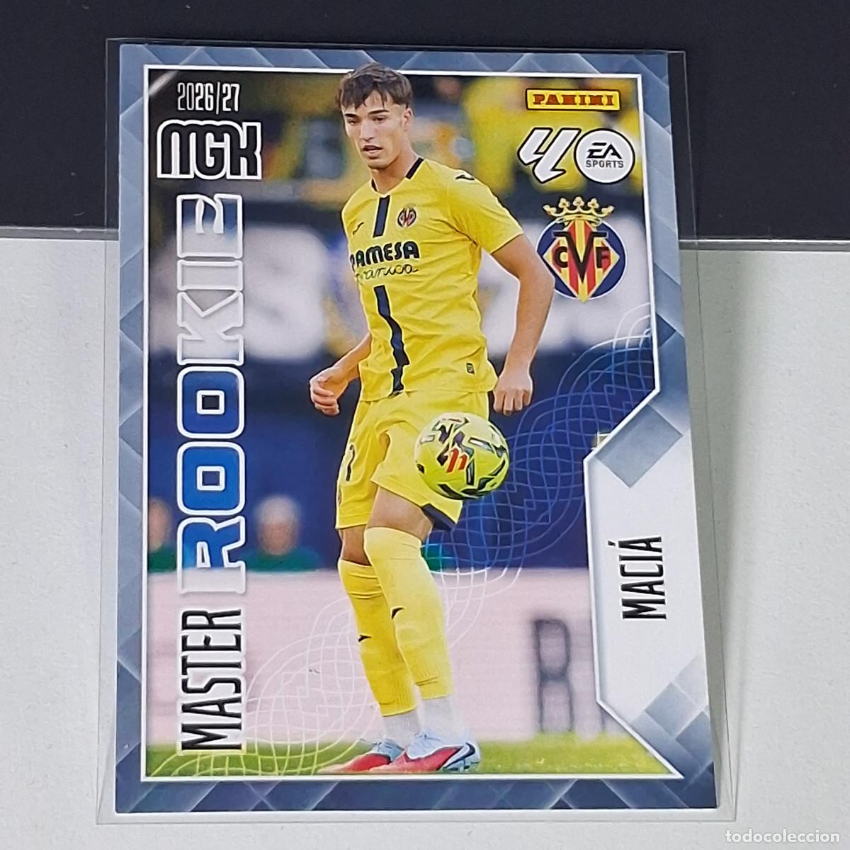 Fu&szlig;ball-Sticker: D15 417 MACIA VILLARREAL MASTER ROOKIE MEGACRACKS LIGA 2026 2027 26 27 PANINI MGK