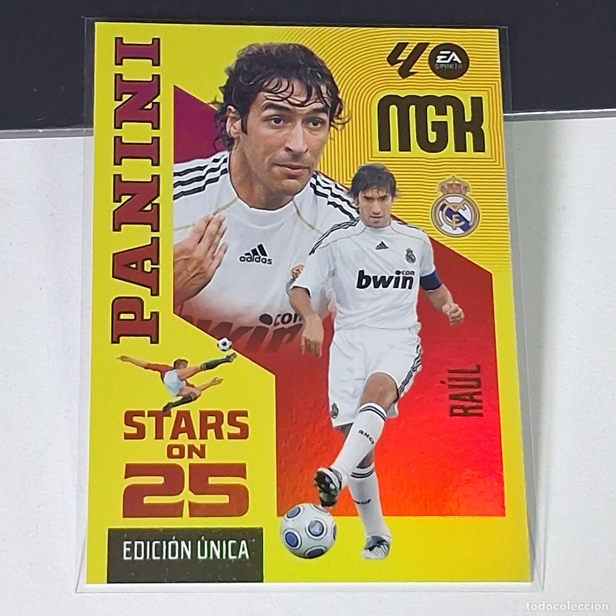 Cartes &agrave; collectionner de Football: D15 426 RAUL REAL MADRID STARS ON 25 EDICION UNICA MEGACRACKS LIGA 2026 2027 26 27 PANINI MGK
