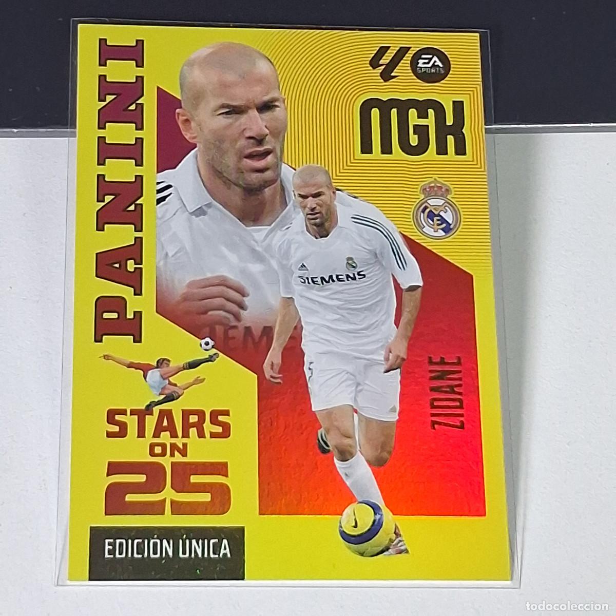 Football Stickers: D15 430 ZIDANE REAL MADRID STARS ON 25 EDICION UNICA MEGACRACKS LIGA 2026 2027 26 27 PANINI MGK