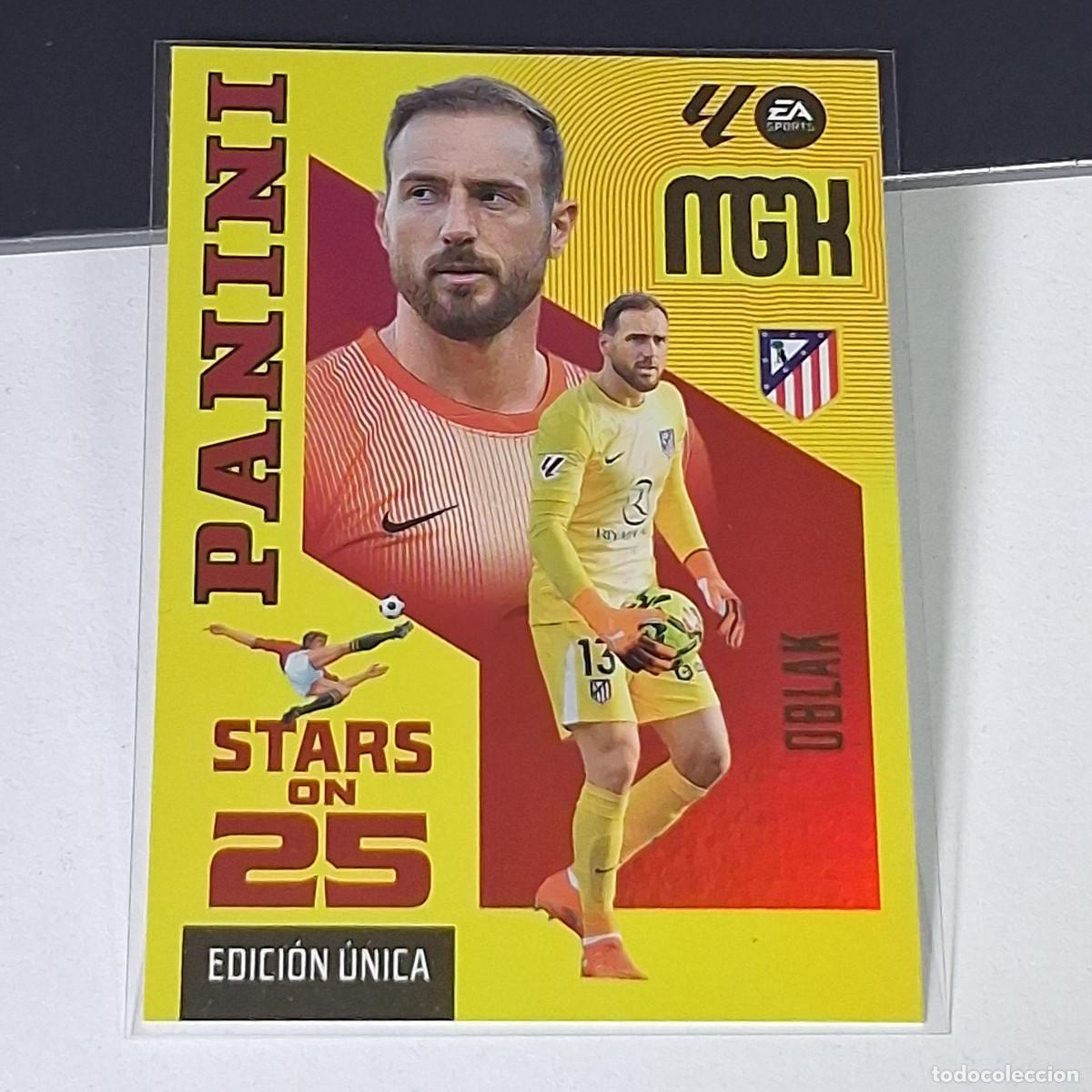 Cromos de f&uacute;tbol: D15 447 OBLAK ATL&Eacute;TICO MADRID STARS ON 25 EDICION UNICA MEGACRACKS LIGA 2026 2027 26 27 PANINI MGK