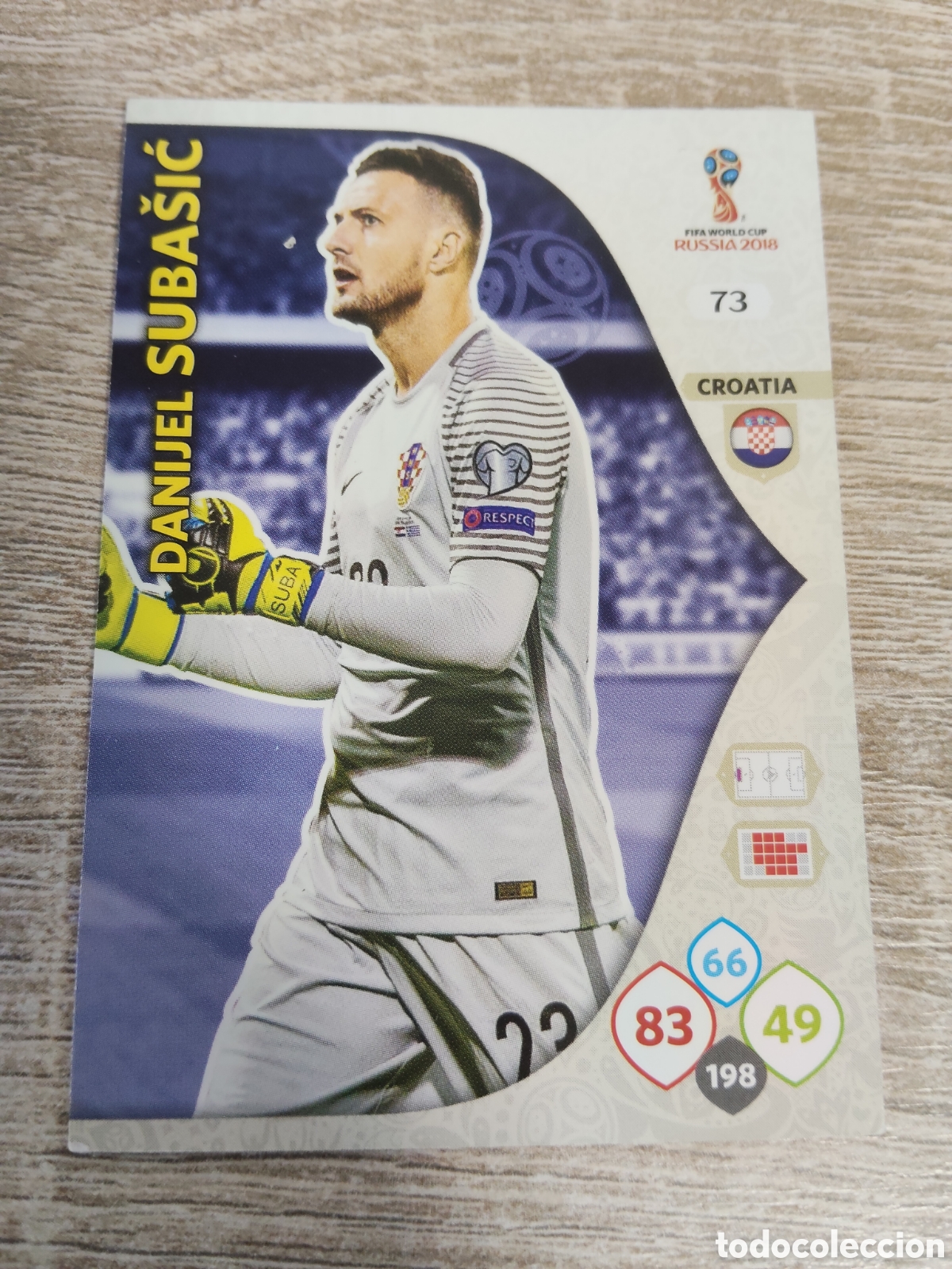 Cromos de f&uacute;tbol: Panini Adrenalyn mundial Rusia 2018 73 Danijel Subasic Croacia
