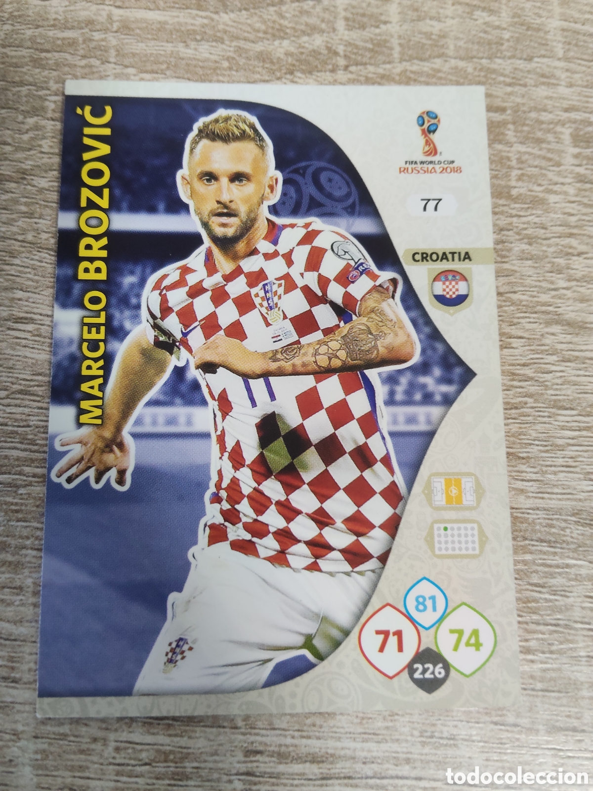 Cromos de f&uacute;tbol: Panini Adrenalyn mundial Rusia 2018 Marcelo Brozovic Croacia