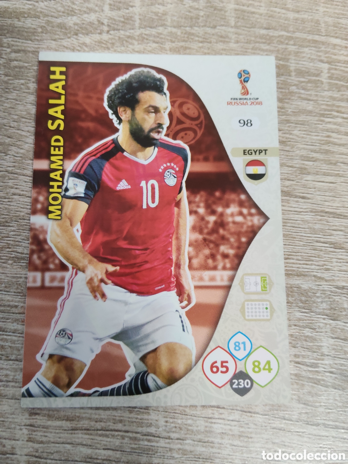 Football Stickers: Panini Adrenalyn mundial Rusia 2018 98 Mohamed Salah Egipto