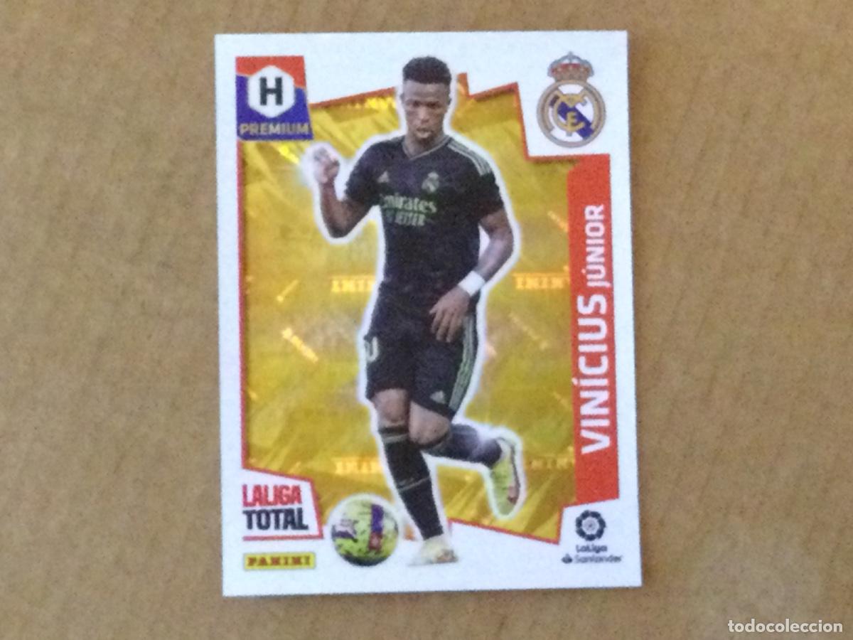 Cromos de f&uacute;tbol: Cromo este 2022-23 Vinicius premium, Real Madrid