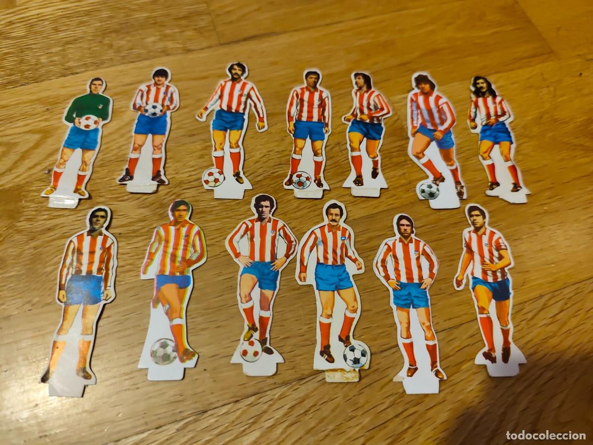 Figurine di Calcio: Lote 13 At. Madrid Campeones Anceo a&ntilde;o 1973 1974 73-74