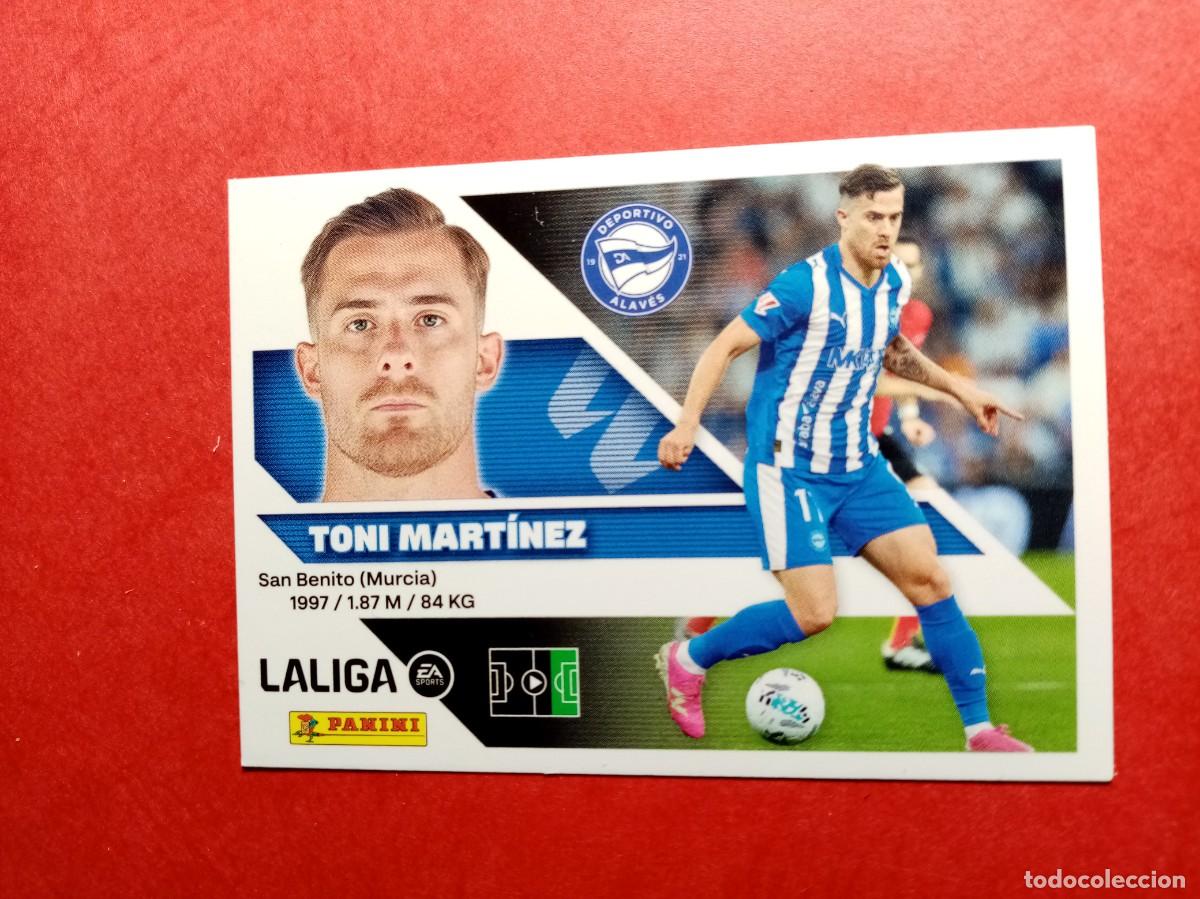 Fu&szlig;ball-Sticker: N&ordm; 19 TONI MARTINEZ , D ALAVES, LIGA ESTE 2026 2027 26 27 PANINI