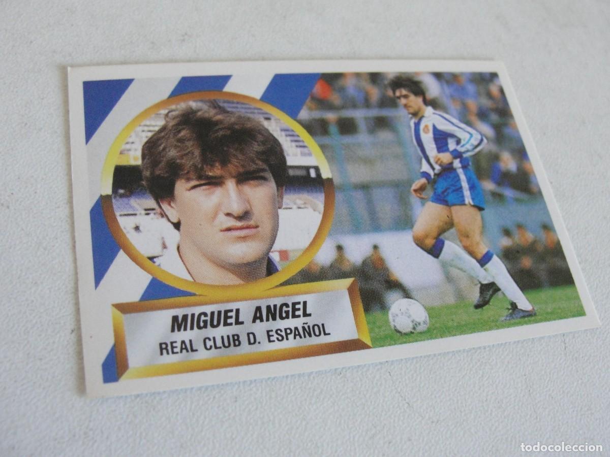 Cromos de f&uacute;tbol: LIGA ESTE 88 89 - MIGUEL ANGEL / ESPA&Ntilde;OL N&ordm; 3 B - NUCA PEGADO - DE TIENDA
