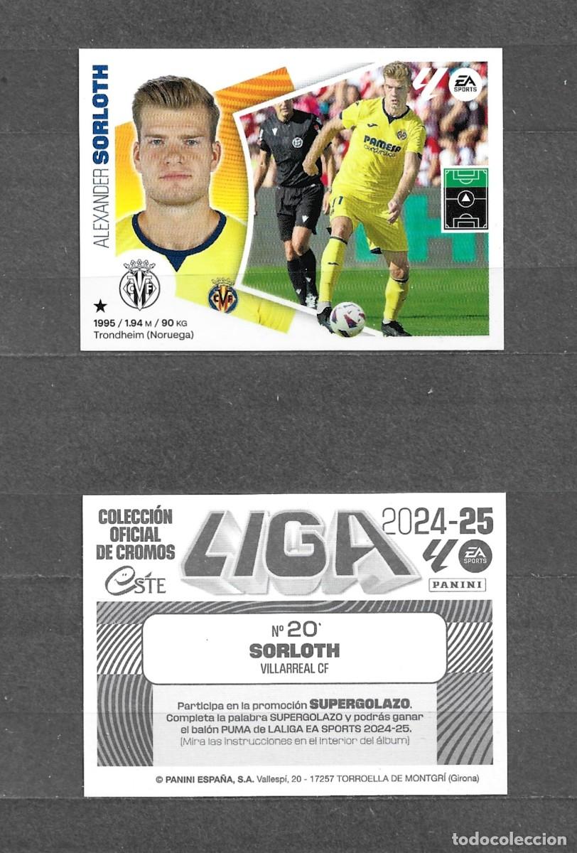 Cromos de f&uacute;tbol: Liga este 24/25 - Sorloth - N&ordm; 20 - Villarreal CF