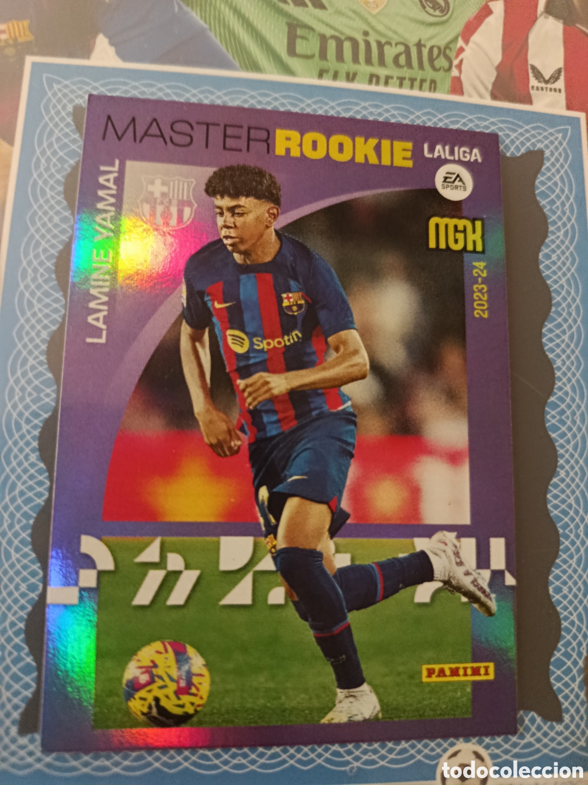 Cromos de f&uacute;tbol: MEGACRACKS 20263 2024 - 23 24 - PANINI - N&ordm; 423 LAMINE YAMAL F C BARCELONA MASTER ROOKIE