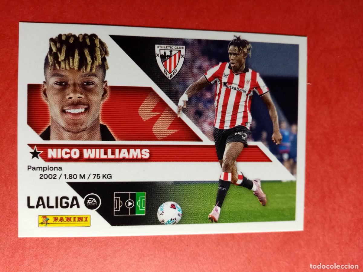 Cromos de f&uacute;tbol: N&ordm; 18 NICO WILLIAMS, ATHLETIC CLUB, LIGA ESTE 2026 2027 26 27 PANINI