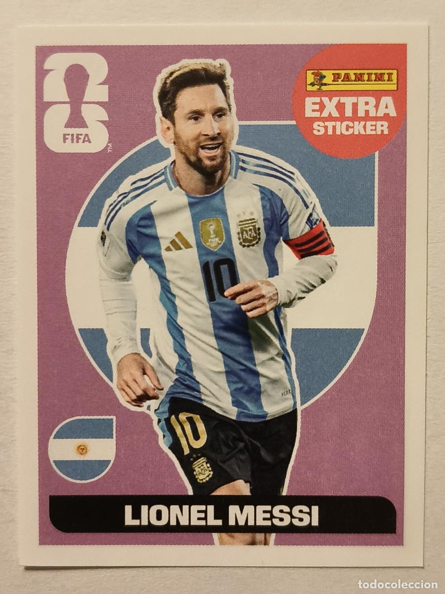 Cromos de f&uacute;tbol: #LIONEL MESSI EXTRA STICKER BASE (ARGENTINA) MUNDIAL 2026 PANINI