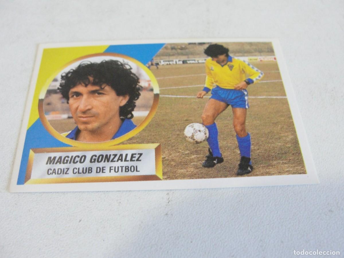 Cromos de f&uacute;tbol: LIGA ESTE 88 89 - CADIZ N&ordm; 16 - MAGICO GONZALEZ / nunca pegado - impecable estado
