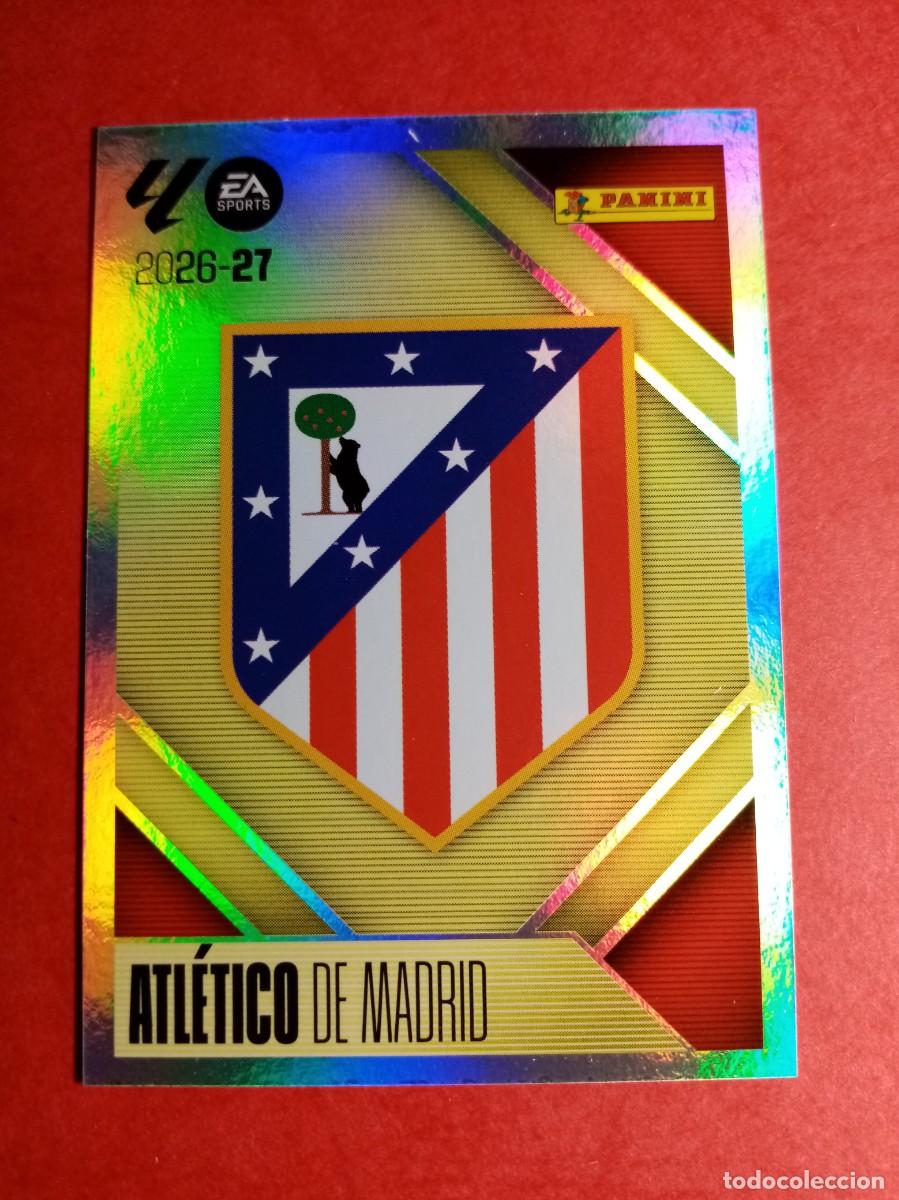 Cromos de f&uacute;tbol: N&ordm; 1 ESCUDO, ATLETICO DE MADRID, LIGA ESTE 2026 2027 26 27 PANINI