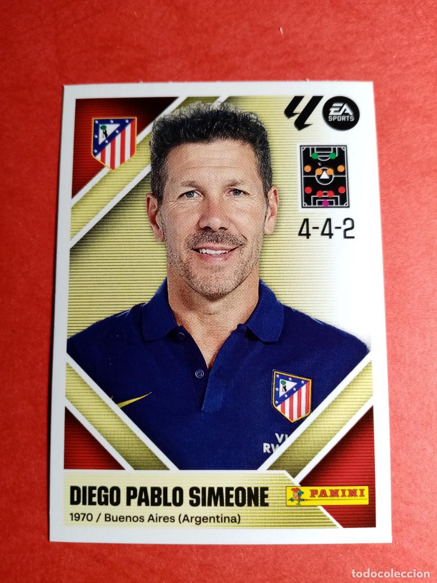 Cromos de f&uacute;tbol: N&ordm; 2 DIEGO OABLO SIMEONE, ENTRENADOR, ATLETICO DE MADRID, LIGA ESTE 2026 2027 26 27 PANINI