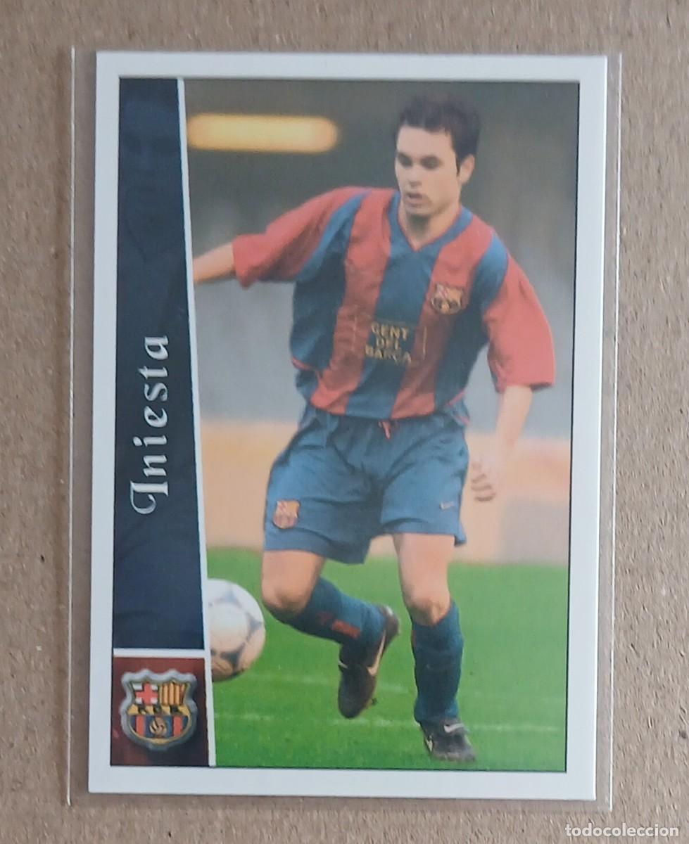 Cromos de f&uacute;tbol: CROMO + 666 ANDR&Eacute;S INIESTA ROOKIE BARCELONA MUNDICROMO 2002-2003. Nuevo.