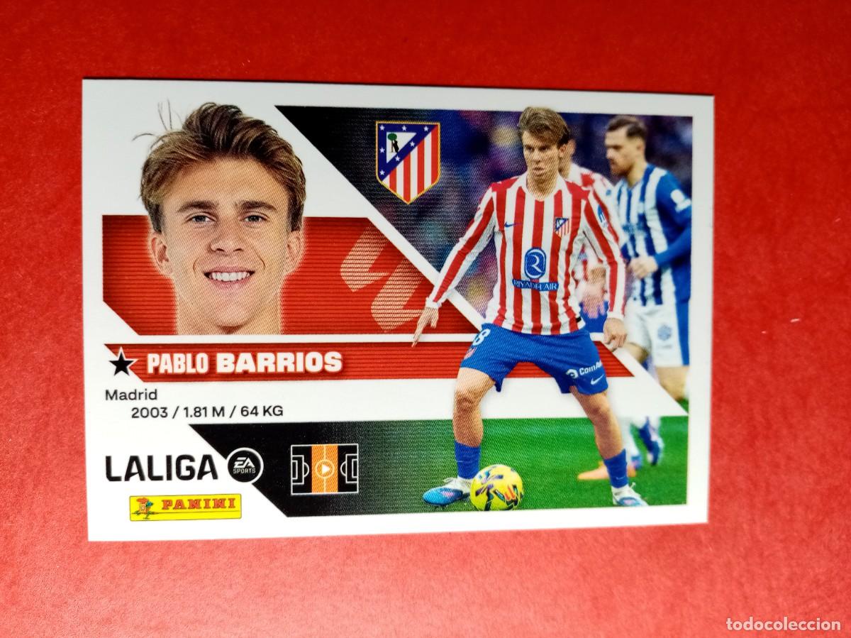 Cromos de f&uacute;tbol: N&ordm; 12 PABLO BARRIOS, ATLETICO DE MADRID, LIGA ESTE 2026 2027 26 27 PANINI