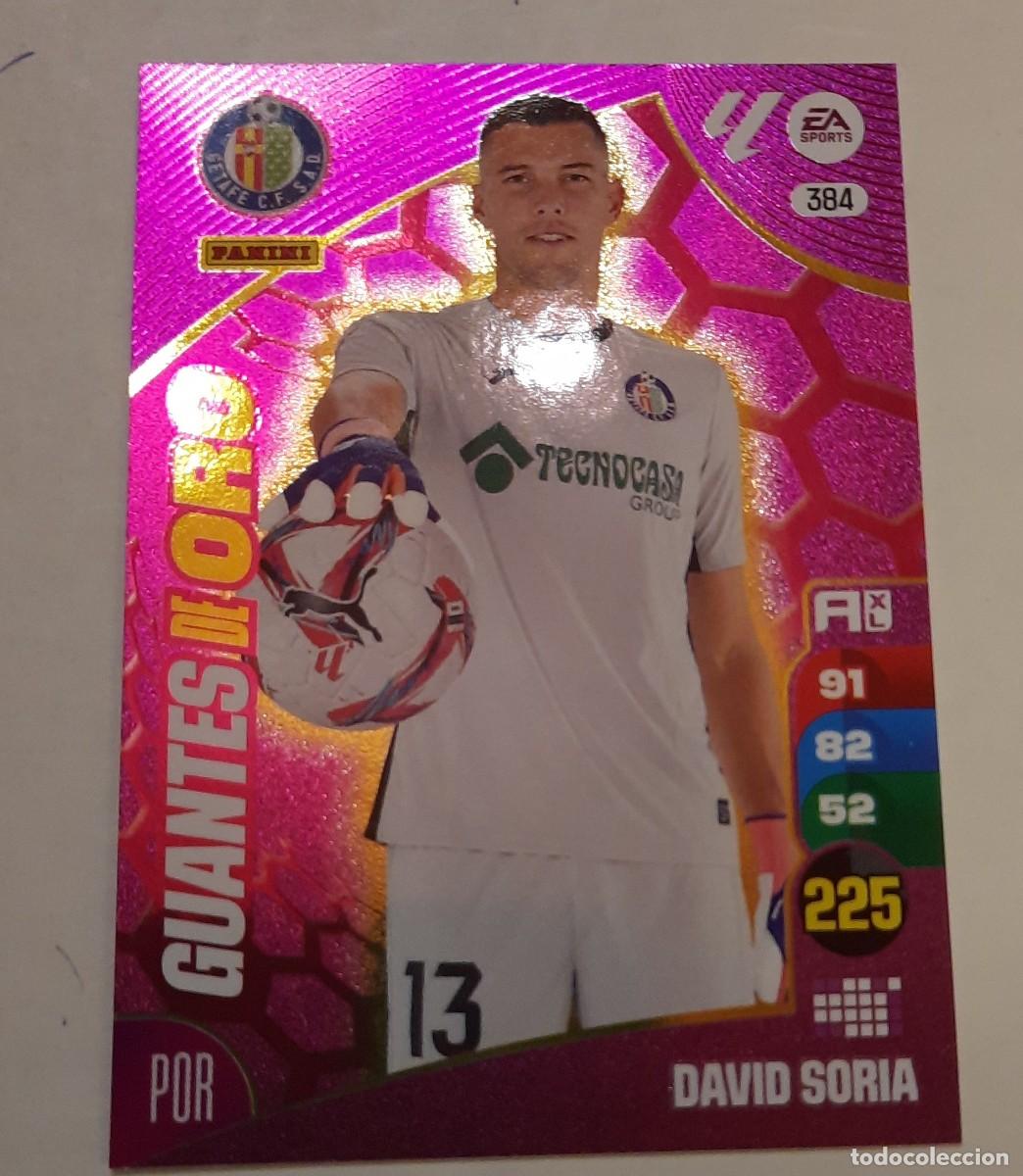 Cromos de f&uacute;tbol: David Soria Guantes de Oro #384 Getafe CF La Liga Adrenalyn-XL Panini 2024-25