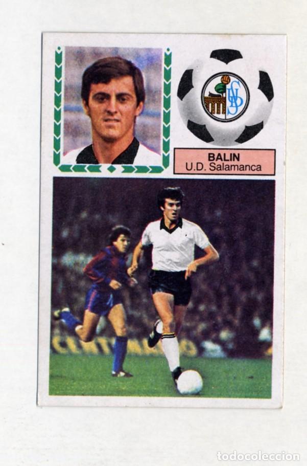 Cromos de f&uacute;tbol: LIGA ESTE 83 84 1983 1984 COLOCA BALIN (SALAMANCA) BUEN ESTADO CON LIGERAS SE&Ntilde;ALES DE DESPEGADO