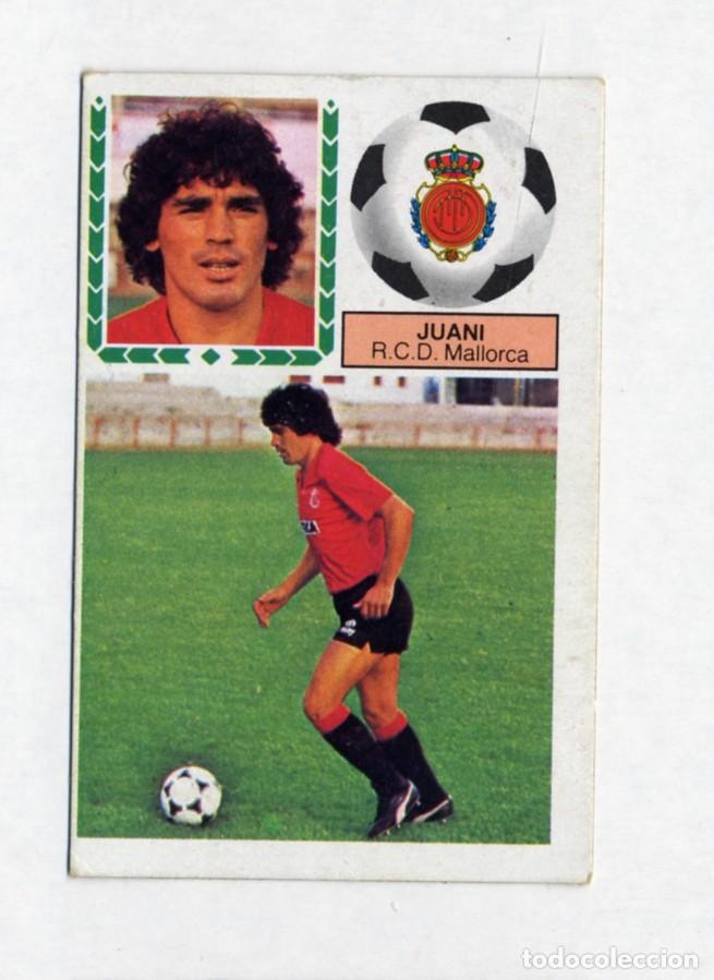 Cromos de f&uacute;tbol: LIGA ESTE 83 84 1983 1984 FICHAJE 25 JUANI (MALLORCA) BUENO ESCASAS MARCAS DE DESPEGADO
