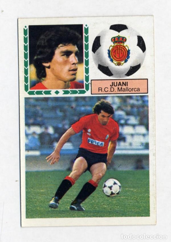 Cromos de f&uacute;tbol: LIGA ESTE 83 84 1983 1984 FICHAJE 25 JUANI (MALLORCA) BUENO ESCASAS MARCAS DE DESPEGADO