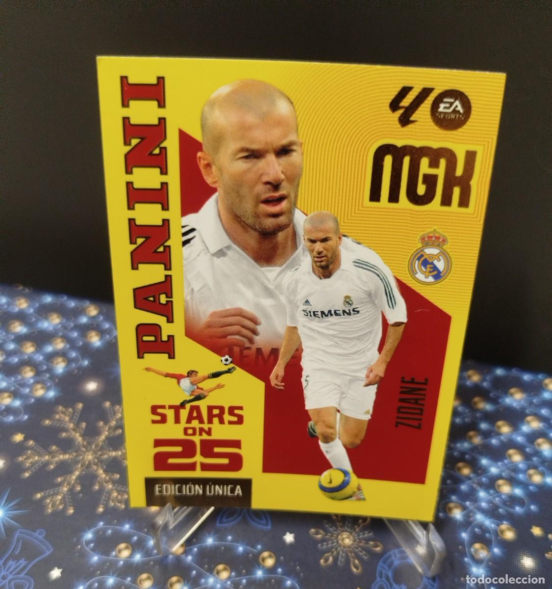 Cromos de f&uacute;tbol: Cromo 330 Zidane Stars on 25 MGK 26/27