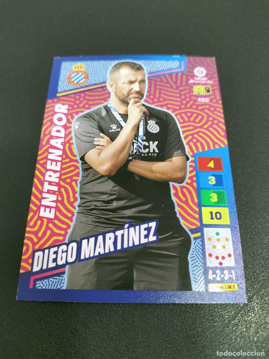 Cartes &agrave; collectionner de Football: 1 CROMO FICHA PANINI ADRENALYN 2022-2023 22-23 R.C DEPORTIVO ESPANYOL 480 DIEGO MART&Iacute;NEZ (ENTRENADOR