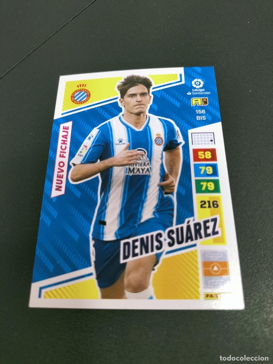 Cromos de f&uacute;tbol: 1 CROMO FICHA PANINI ADRENALYN 2022-2023 22-23 R.C.D ESPANYOL 156 bis DENIS SUAREZ ( NUEVO FICHAJE
