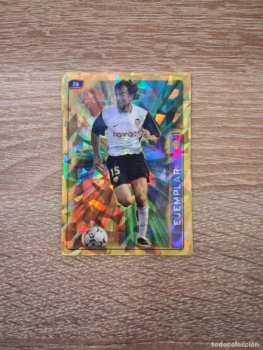 Cromos de f&uacute;tbol: Mundicromo Fichas de la Liga 2004 2005 04 05 Valencia CF 26 Carboni Ejemplar Brillo Rombos
