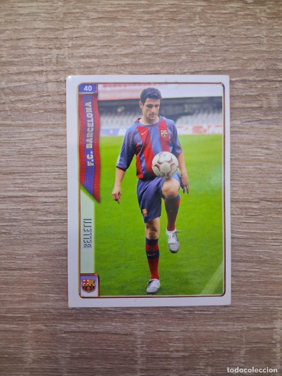 Cromos de f&uacute;tbol: Mundicromo Fichas de la Liga 2004 2005 04 05 FC Barcelona 40 Belletti