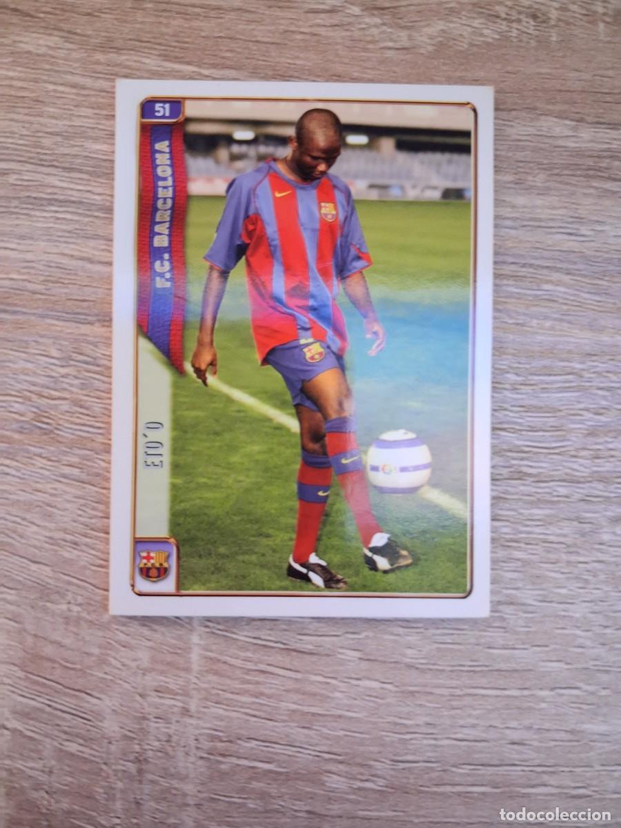 Cromos de f&uacute;tbol: Mundicromo Fichas de la Liga 2004 2005 04 05 FC Barcelona 51 Eto'o